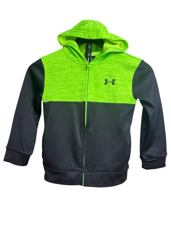 Under Armour Other - Under Armour Kids' Size 6 Neon Green & Black Hooded Zip Jacket